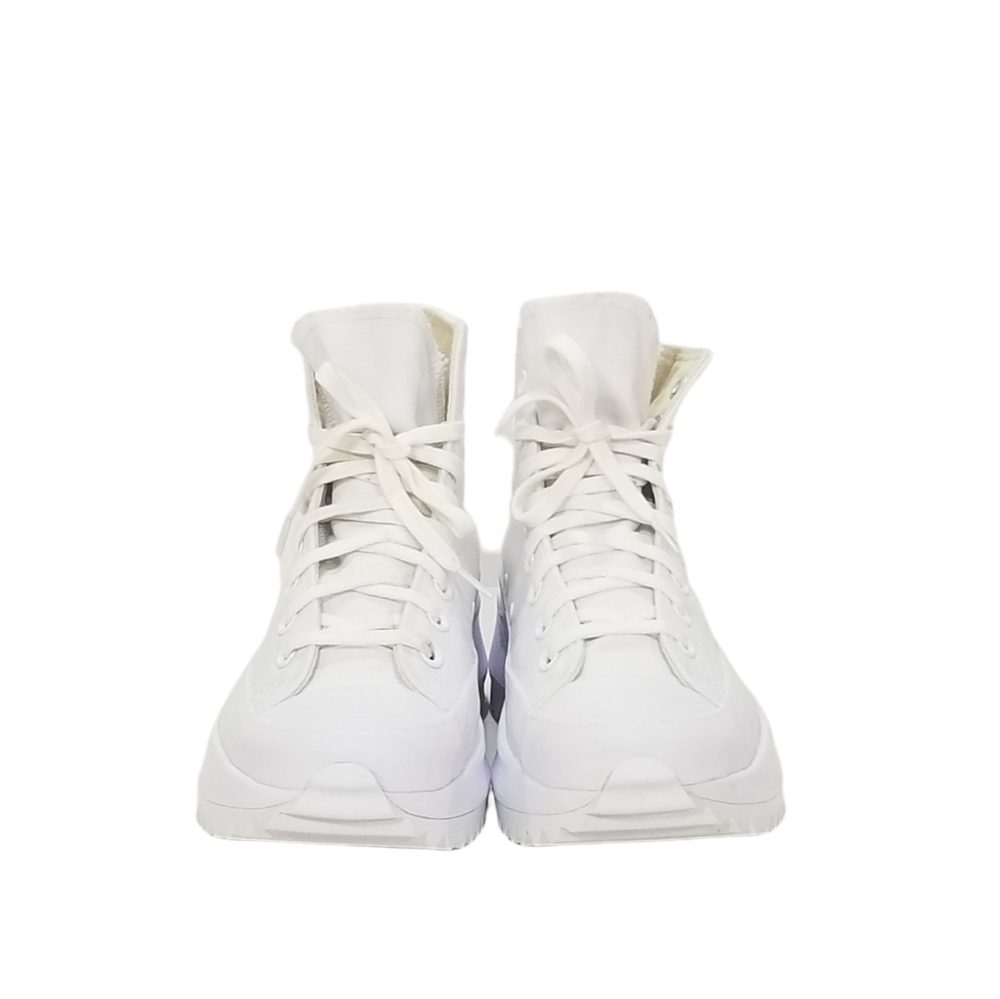 Converse Run Star Hike Chunky Platform Sneakers In Triple White Womens Size 8 - Picture 6 of 9